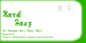 mark hasz business card