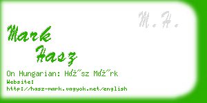 mark hasz business card